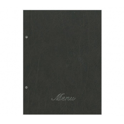 Next μενού εστιατορίου old leather μαύρο 24x32εκ.